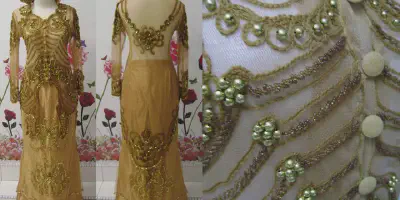 10 Inspirasi Baju Pengantin Gold yang Elegant dan Glamour