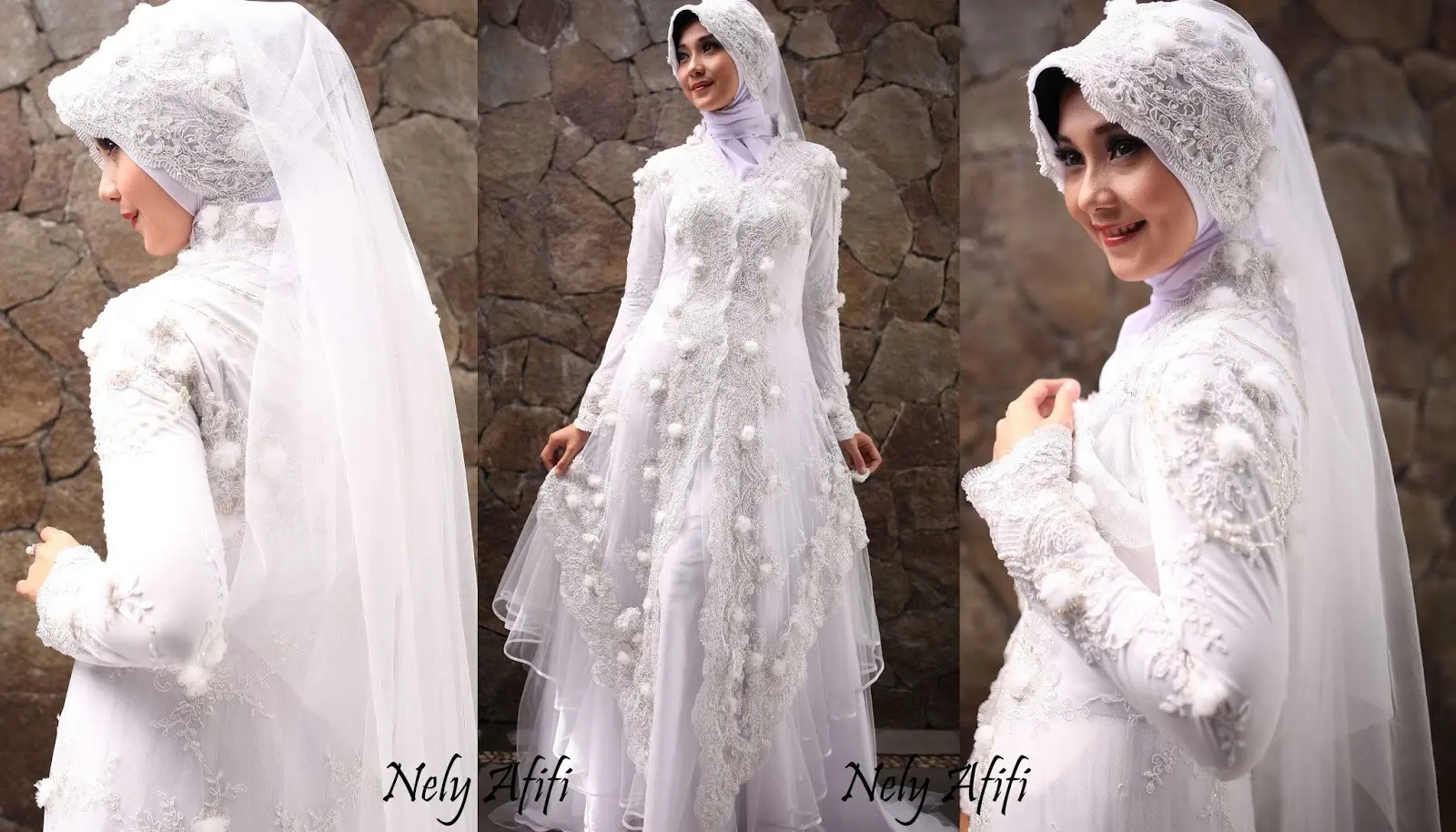 Inspirasi Baju Pengantin Syari Putih untuk Hari Bahagia Anda