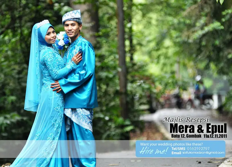 50 Model Baju Pernikahan Warna Biru Paling Menarik dan Elegan Tahun Ini