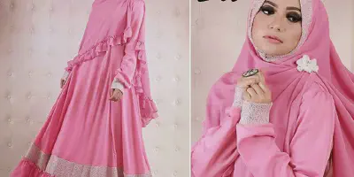 Pergi Menikah Dalam Gaya Modern Dengan Baju Syari Pengantin