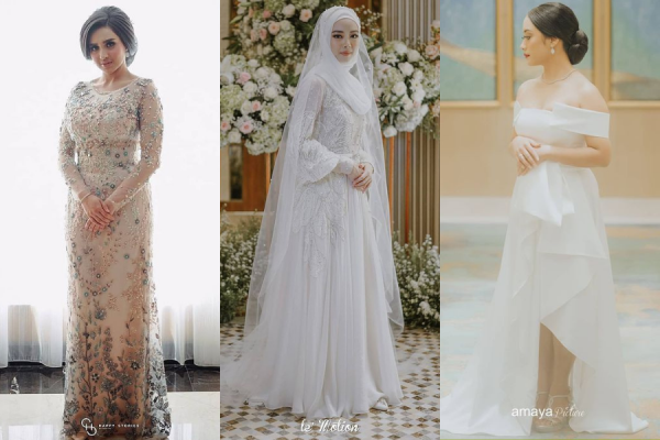 15 Model Gamis Akad Nikah Muslimah untuk Tampil Anggun di Hari Bahagiamu