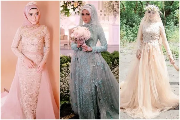 10 Inspirasi Gaun Akad Nikah Hijab yang Elegan & Memukau