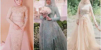 10 Inspirasi Gaun Akad Nikah Hijab yang Elegan & Memukau