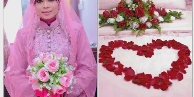 10 Inspirasi Gaun Pengantin Muslimah Modern Warna Pink Yang Berbeda Dari Biasanya