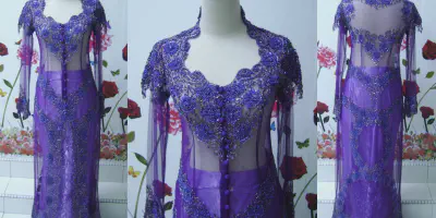 7 Gaun Pengantin Ungu untuk Mempesona pada Hari Bahagiamu