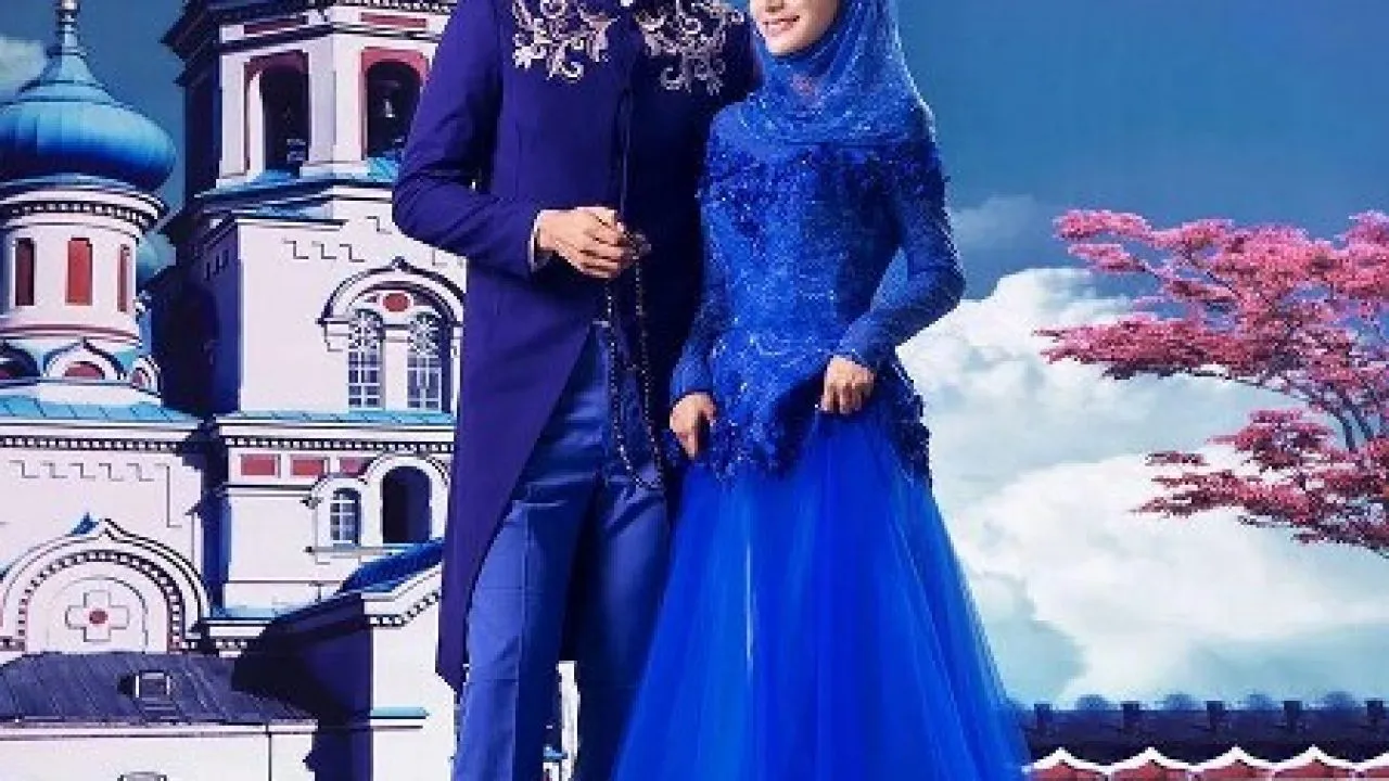Gaun Pengantin Warna Biru Langit: Paduan Warna yang Elegan dan Anggun