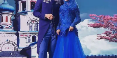 Gaun Pengantin Warna Biru Langit: Paduan Warna yang Elegan dan Anggun